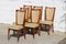 Mid-Century French Dining Chairs in Teak & Skai, Set of 6 2