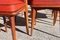 Mid-Century French Dining Chairs in Teak & Skai, Set of 6 6