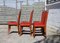 Mid-Century French Dining Chairs in Teak & Skai, Set of 6 3