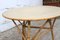Vintage French Bamboo Tripod Coffee or Side Table 5