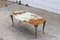 Tavolino da caffè vintage in marmo e ottone, Francia, Immagine 3