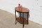 Tavolino da caffè vintage in marmo, teak e ottone, Francia, Immagine 4