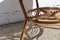 Mesa de centro francesa vintage redonda de bambú, Imagen 7