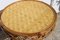 Vintage French Round Bamboo Coffee Table 5