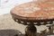 Vintage French Red Marble and Brass Coffee Table 4