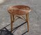 Vintage French Round Bamboo Coffee Table 1