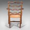 Irischer Vintage Vintage Art Deco Leiter Stuhl aus Leder 6