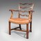 Irischer Vintage Vintage Art Deco Leiter Stuhl aus Leder 3