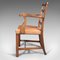Irischer Vintage Vintage Art Deco Leiter Stuhl aus Leder 5