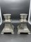 Silver-Plated Bronze Candlesticks, Set of 2 1