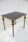 French Brass Nesting Tables with Mirrored Tops, 1950s, Set of 3 6