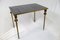 French Brass Nesting Tables with Mirrored Tops, 1950s, Set of 3 2