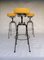 Mid-Century Iron Barstools, Set of 3 5