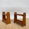 Mid-Century Reconstruction Style End Tables in Oak, Set of 2 6