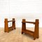 Mid-Century Reconstruction Style End Tables in Oak, Set of 2, Image 1