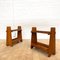 Tables d'Appoint Reconstruction Mid-Century en Chêne, Set de 2 1