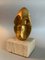 Miniature Brazilian Oval Bronze & Travertine Sculpture by Domenico Calabrone, 1970s 2