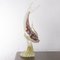 Spektakuläre Fisch Skulptur auf Murano Glas Sockel, 1990er 5