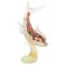 Spektakuläre Fisch Skulptur auf Murano Glas Sockel, 1990er 1