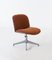 Rosewood & Leather Swivel Desk Chair by Ico & Luisa Parisi for MIM, 1950s 1