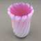 Italian Pink & White Murano Art Glass Flower Vase by Archimede Seguso 10