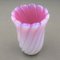 Italian Pink & White Murano Art Glass Flower Vase by Archimede Seguso, Image 10