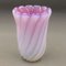 Italian Pink & White Murano Art Glass Flower Vase by Archimede Seguso 2