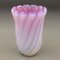 Italian Pink & White Murano Art Glass Flower Vase by Archimede Seguso, Image 2