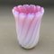 Italian Pink & White Murano Art Glass Flower Vase by Archimede Seguso, Image 1