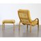 Scandinavian Modern Lounge Chair and Ottoman by Yngve Ekstrom for Swedese, Set of 2 5