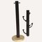 Modernist Travertine and Wood Coat Rack by Ettore Sottsass 4