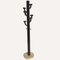 Modernist Travertine and Wood Coat Rack by Ettore Sottsass 1