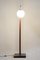 Early 20th Century Czech Floor Lamp in Milk Glass, Oak and Chrome, 1930s, Image 2