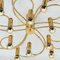 Leola Skulpturale Decken- oder Wandlampe aus Messing mit 13 Leuchten, 1970er, 2er Set 16