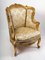 Carved and Gilded Wood Bergère Armchairs, Set of 2 6