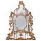 Neoclassical Gold Foil Hand Carved Wooden Mirror, 1970s 1