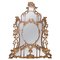 Neoclassical Gold Foil Hand Carved Wooden Mirror, 1970s, Image 1
