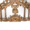 Neoclassical Gold Foil Hand Carved Wooden Mirror, 1970s 4