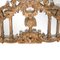 Neoclassical Gold Foil Hand Carved Wooden Mirror, 1970s, Image 4