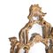 Neoklassizistischer handgeschnitzter Spiegel mit Rahmen aus Goldfolie, 1970er 3