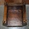 Antique Oak and Iron Bound Hall Seats, 1880s, Set of 3, Image 8