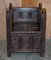 Antique Oak and Iron Bound Hall Seats, 1880s, Set of 3, Image 13