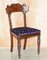 Antike viktorianische Esszimmerstühle aus Hartholz mit gedrehten Rückenlehnen, 8er Set 3