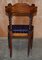 Antique Victorian Hardwood Dining Chairs with Barley Twist Backs, Set of 8, Image 15