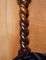 Antique Victorian Hardwood Dining Chairs with Barley Twist Backs, Set of 8, Image 11