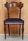 Antike viktorianische Esszimmerstühle aus Hartholz mit gedrehten Rückenlehnen, 8er Set 4