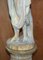Garden Stone Statue of Lady on Plinth Bronze Pewter 17
