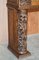 Antique Hand Carved Solid Elm Fireplace Column, 1880s 4