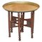 Table avec Plateau Pliant Antique en Laiton de Libertys London 1