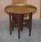 Table avec Plateau Pliant Antique en Laiton de Libertys London 2